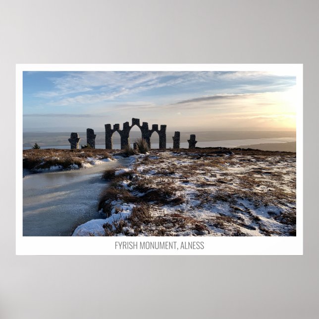 Fyrish Monument, Alness, Skottland Poster (Framsidan)