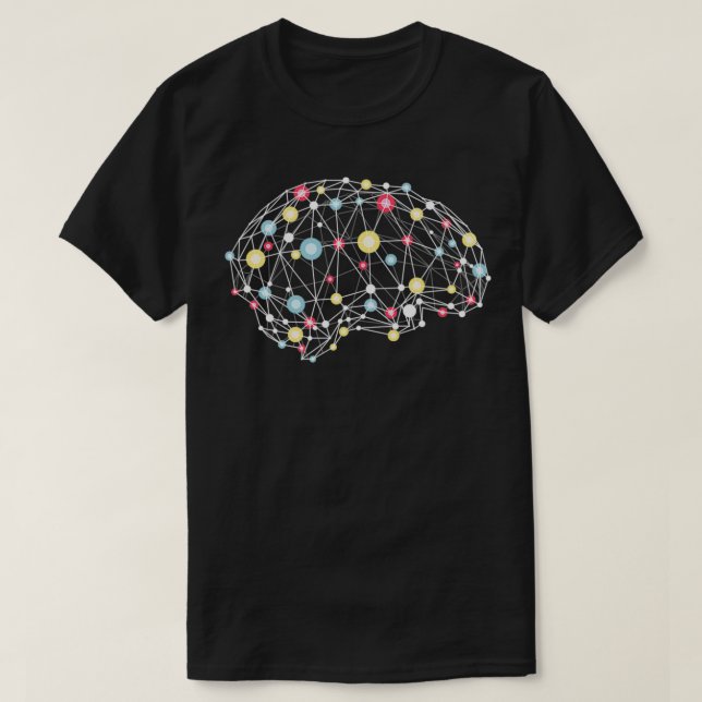 Fyrka synapanslutningar för hjärnanslutningar t shirt (Design framsida)