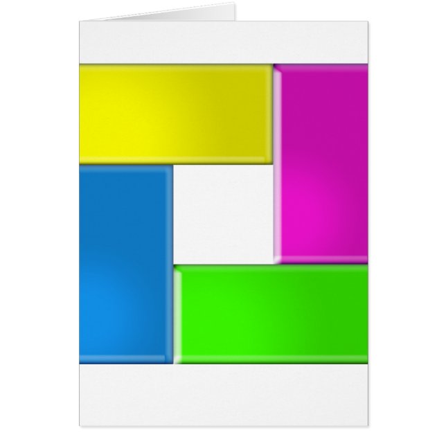 fyrkant 4 hälsningskort (Framsidan)