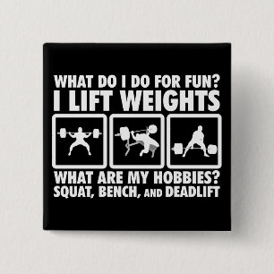 Fyrkant, bänk, deadlift - Kraftfull motivation Knapp