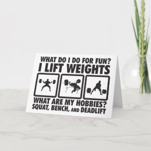 Fyrkant, bänk, deadlift - Kraftfull motivation Kort