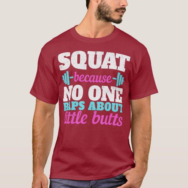 Fyrkant eftersom ingen kramar om små knölar t shirt (Framsida)