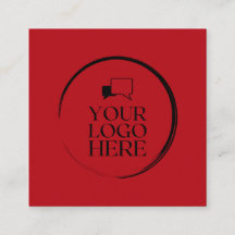 Fyrkant Lägg till logotypens anpassningsbar cirkel