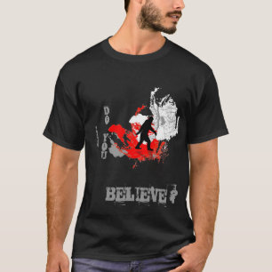 Fyrkant tror du på tee shirt