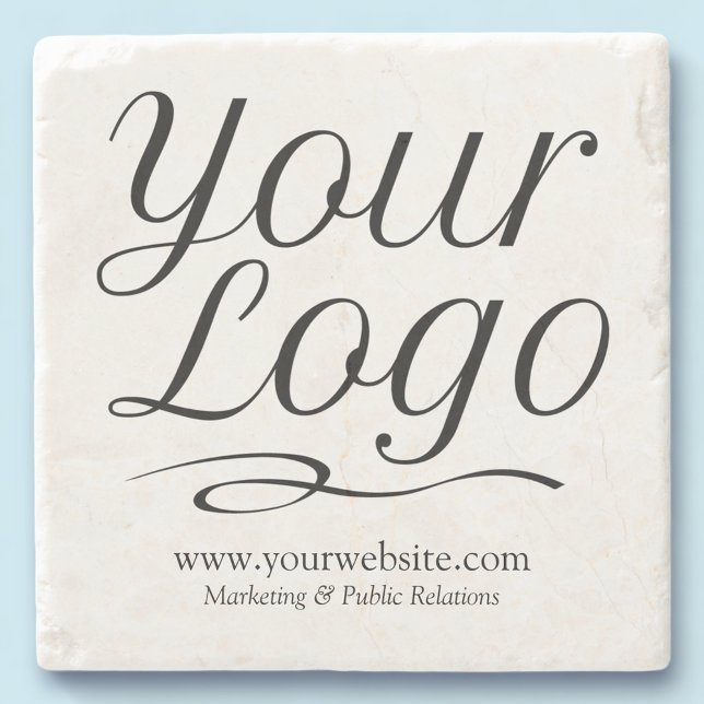 Fyrkantig Anpassningsbar Marble Underlägg med Logo (MISOOK Square Marble Coaster with Logo)