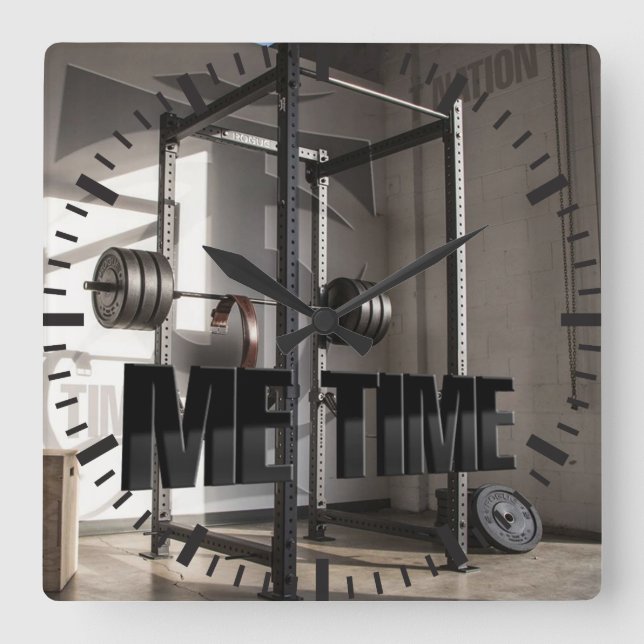 Fyrkantig arbetsgruppsrörelse - Me Time - Gym Klocka (Framsida)