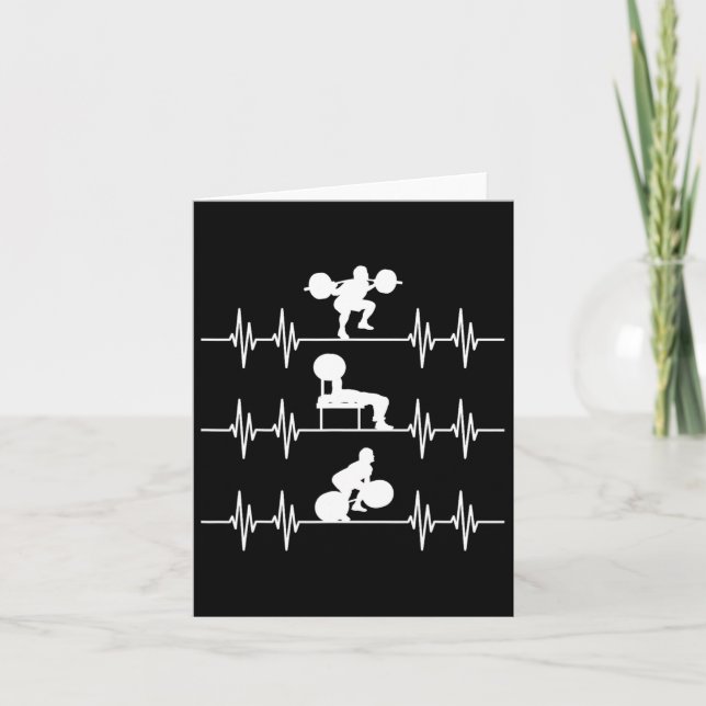 Fyrkantig, avlyft pulsslag PowerLyft Kort (Framsida)