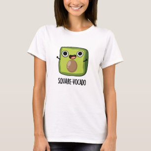 Fyrkantig-avokado Roligt Avokado Kuber Avokado Pun T Shirt