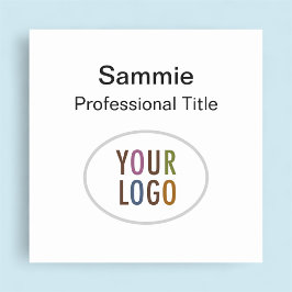 Fyrkantig Badge Namnskylt Företagets logotyp Pin e Namnbricka