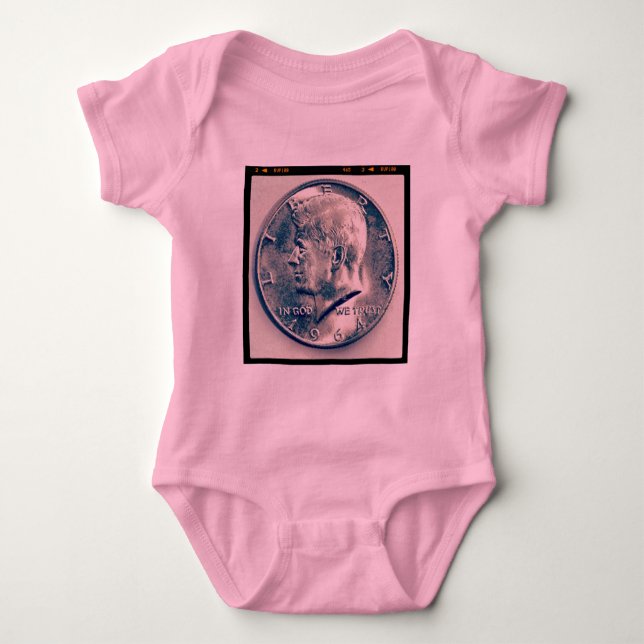 Fyrkantig bild - JFK Half Dollar T-shirt (Framsida)