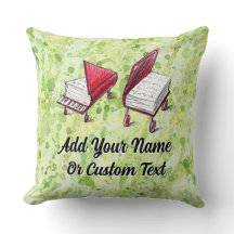 Fyrkantig Bok-till-Piano Design Lime Cream Painter