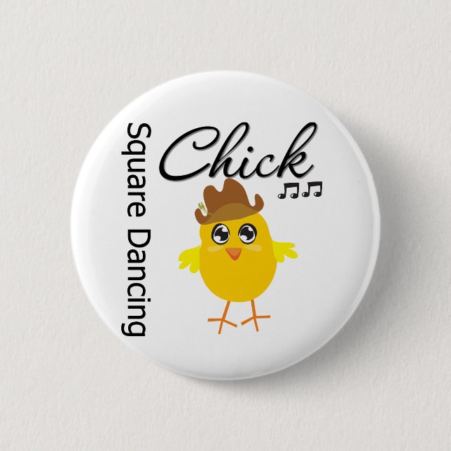 Fyrkantig Chick Knapp (Framsida)