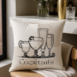 Fyrkantig cocktails kudde