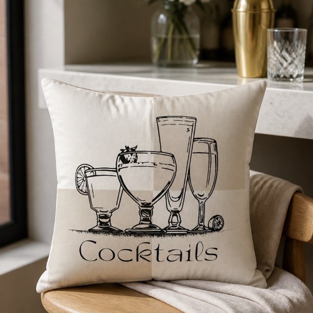 Fyrkantig cocktails kudde (Skapare uppladdad)
