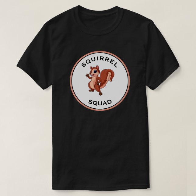 Fyrkantig ekorre t shirt (Design framsida)