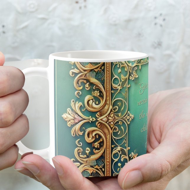 Fyrkantig Fillagree Ram Anpassningsbar  Kaffemugg (Skapare uppladdad)
