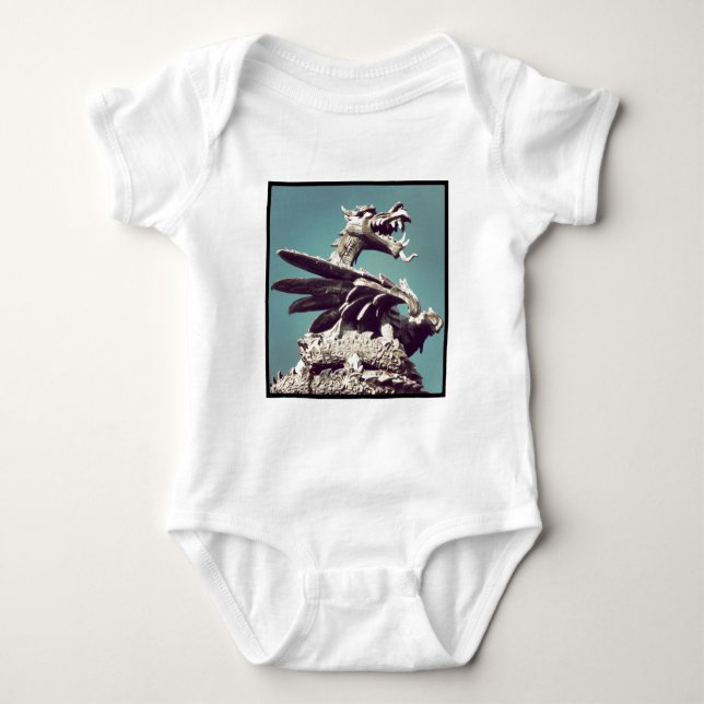 Fyrkantig Foto - Drakon T Shirt (Framsida)