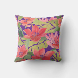 Fyrkantig fyllning för blommigt kudde