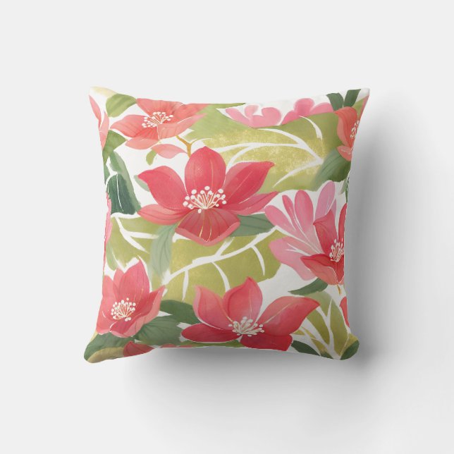 Fyrkantig fyllning för blommigt kudde (Baksida)