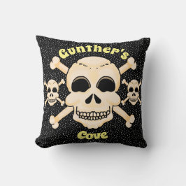 Fyrkantig fyllning för Skull och korsben Kudde