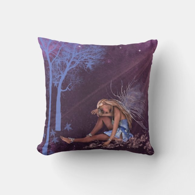 Fyrkantig fyllning med Fairy Kudde (Framsida)