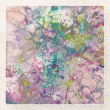 Fyrkantig glasruta Underlägg