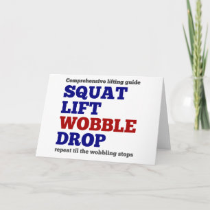 Fyrkantig hiss-droppe. Motivering till gym Kort