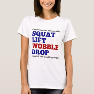 Fyrkantig hiss-droppe. Motivering till gym T Shirt