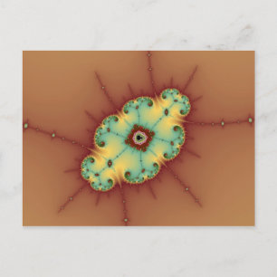 Fyrkantig hjärna - Fractal vykort