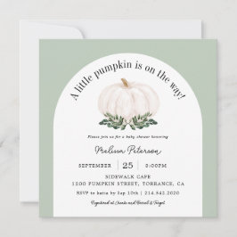 Fyrkantig inbjudan till fallskärm för babykläder m