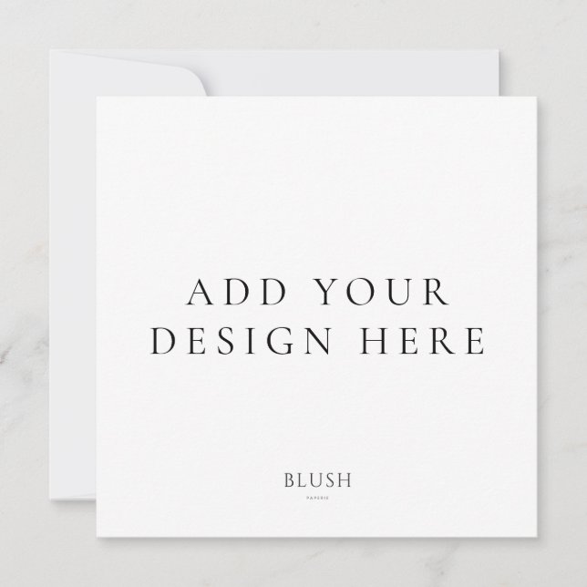 Fyrkantig inbjudningskorttryckning inbjudningar (Framsida)