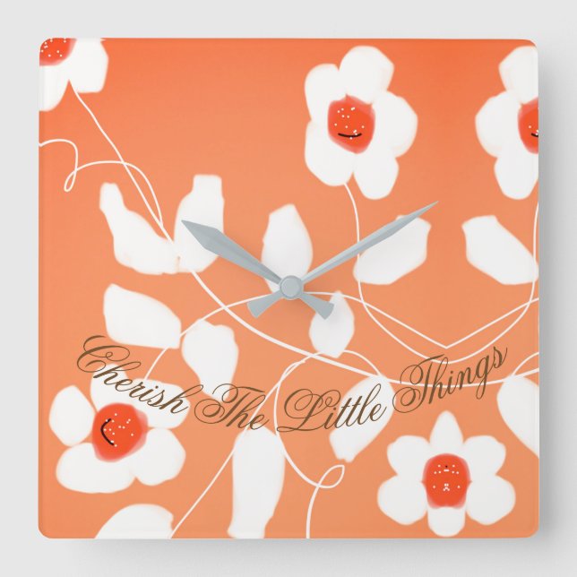 Fyrkantig inspirationslängd, lilla Saken Klocka (Framsida)