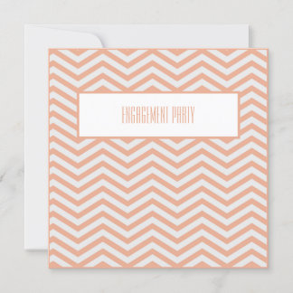 Fyrkantig mönsterinbjudan (persika) inbjudningar