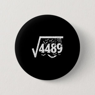 Fyrkantig rot 4489 Roligt Halloween-meme 67 Math T Knapp