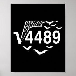 Fyrkantig rot 67 Meme 6 7 4489 Slang Matematiklära Poster