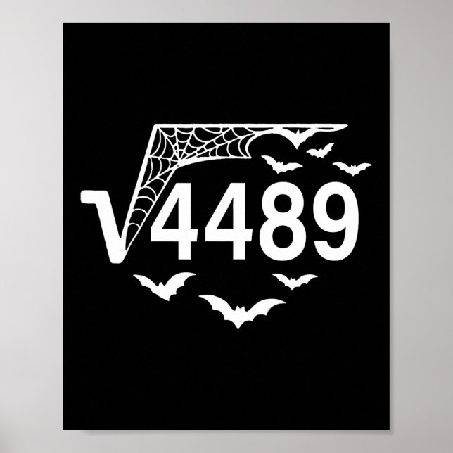 Fyrkantig rot 67 Meme 6 7 4489 Slang Matematiklära Poster (Framsidan)