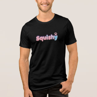 Fyrkantig, rutt Pug-design T Shirt