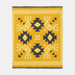 Fyrkantig shawl, blommigt batik. fleecefilt