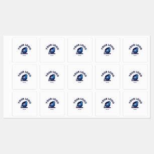 Fyrkantig självhäftande/vattentät etikett