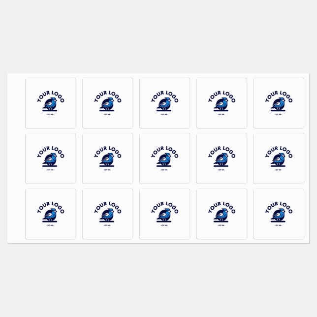 Fyrkantig självhäftande/vattentät etikett (Ark)