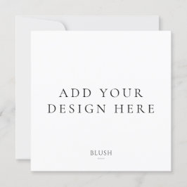 Fyrkantig tryckning av inbjudningskort