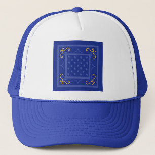 Fyrkantiga droppar truckerkeps