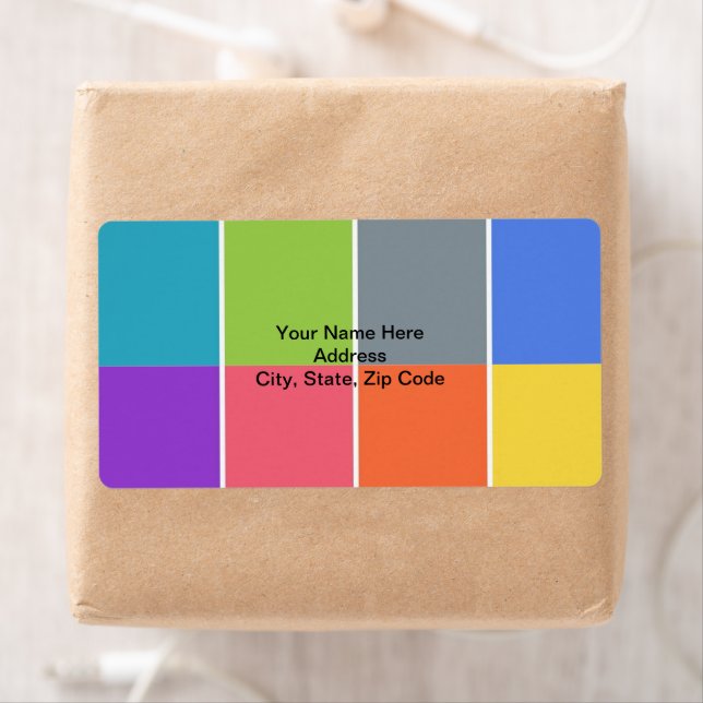 Fyrkantiga etiketter fraktsedel (Insitu)