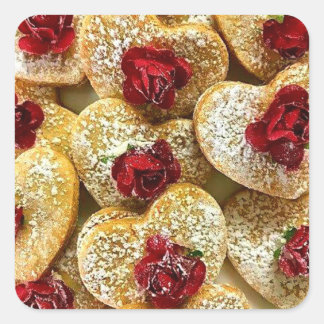 Fyrkantiga fästpunkter fyrkantigt klistermärke