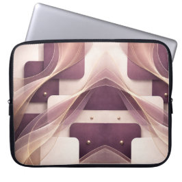 Fyrkantiga former AI-konst Laptop Fodral