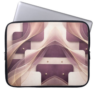 Fyrkantiga former AI-konst Laptop Fodral