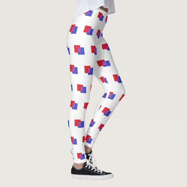 Fyrkantiga former:  Vita Leggings (Höger)