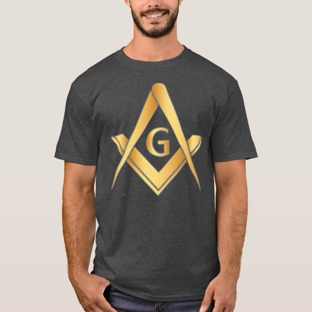 Fyrkantiga Freemason-presentationer för manar Maso T Shirt (Framsida)