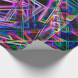 Fyrkantiga hörn och nätta färgader presentpapper