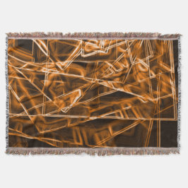 Fyrkantiga hörn och "neon"-orangar filt